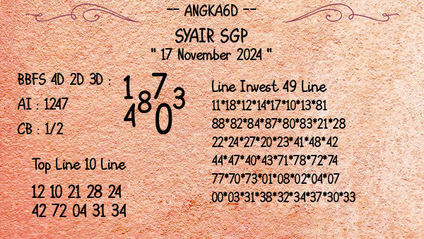 Prediksi SGP